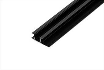 漳州航空纤维墙咔铝合金带灯中条（哑黑氧化）