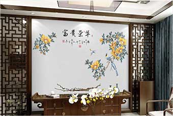 漳州森佰汇航空纤维墙咔（富贵荣华）