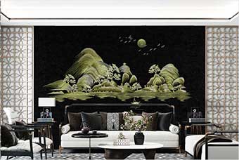 漳州森佰汇航空纤维墙咔（湖光山色）